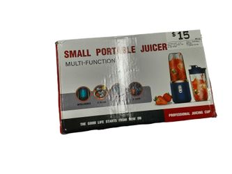 Concenient Electric Small Portable Juicer Blue Small Kitchen Appliance