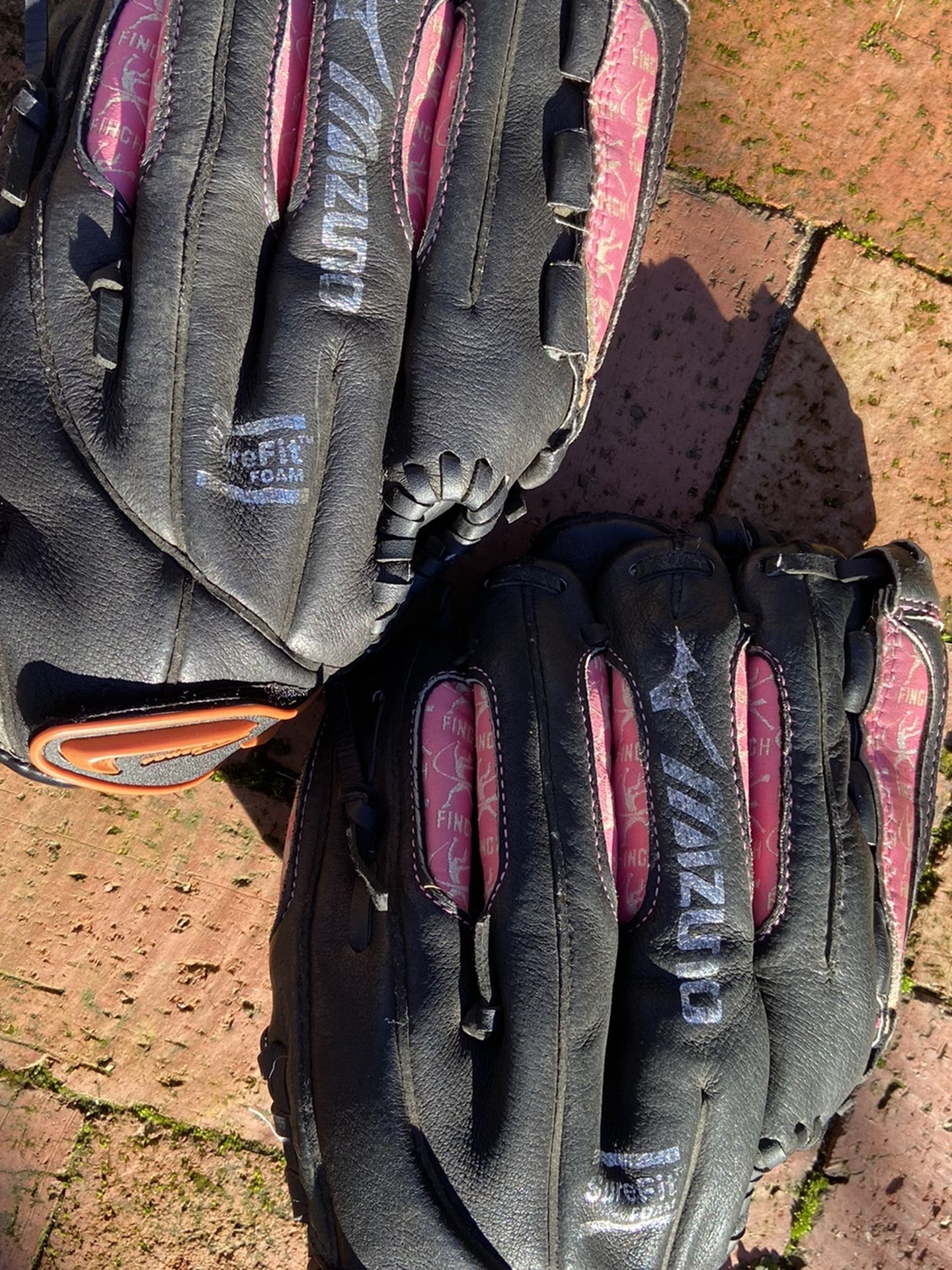 2 Kids Softball Gloves
