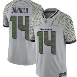 SEATTLE SEAHAWKS SAM DARNOLD RIVALRIES WOLF GRAY STITCHED JERSEY SMALL UP TO 6XL