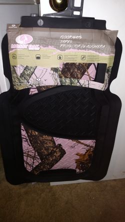 Mossy Oak Pink Girl Floor Mats (2) AP Camo Pink - Model MFM4110