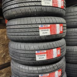 SET OF FOUR NEW TIRES 205/65/15 GT RADIAL INCLUDING MOUNT AND BALANCE, ASK ME FOR SIZES AND BRAND 