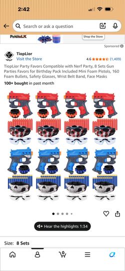 Nerf supplies for activities/party