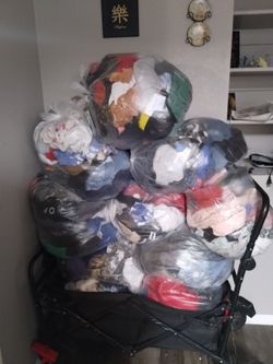 Bags of clothes