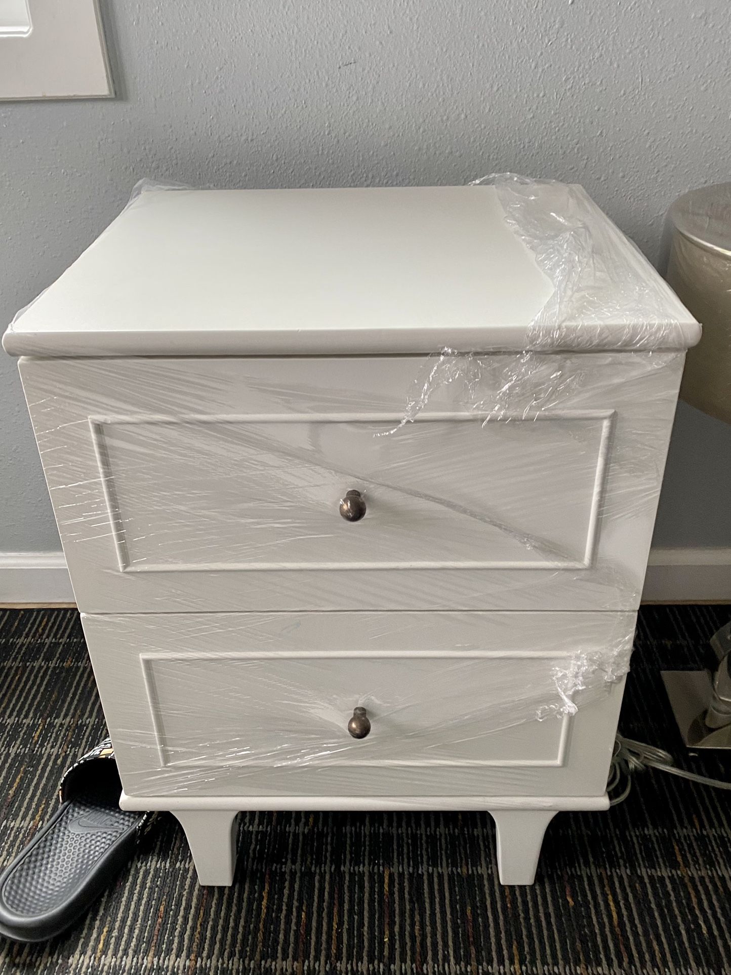 Pottery Barn Kids DAWSON Nightstand Side Table SIMPLY WHITE WB CHEVET DAWSON BLANC WB