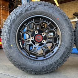 TRD WHEEL REPS FOR TUNDRA 5 LUG With Tire Falken Wildpeak AT3W