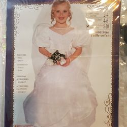 Girls Wedding Dress Halloween Costume - Size 8-10