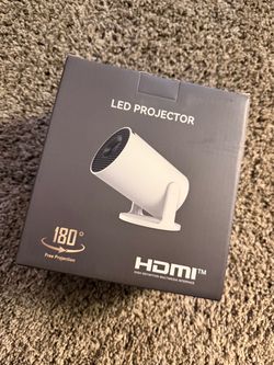 Projector and 150” projector screen bundle