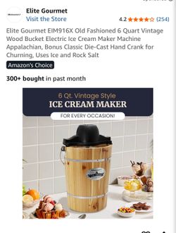 Vintage ice cream maker
