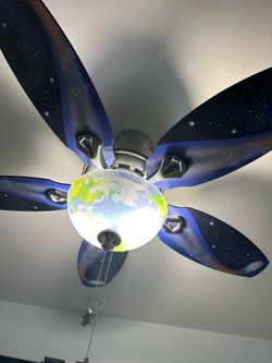 Kids spaceship theme ceiling fan.  Limited edition!!!