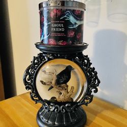 Raven 3 Wick Candle Holder New!