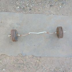 Curl Bar + 60lbs