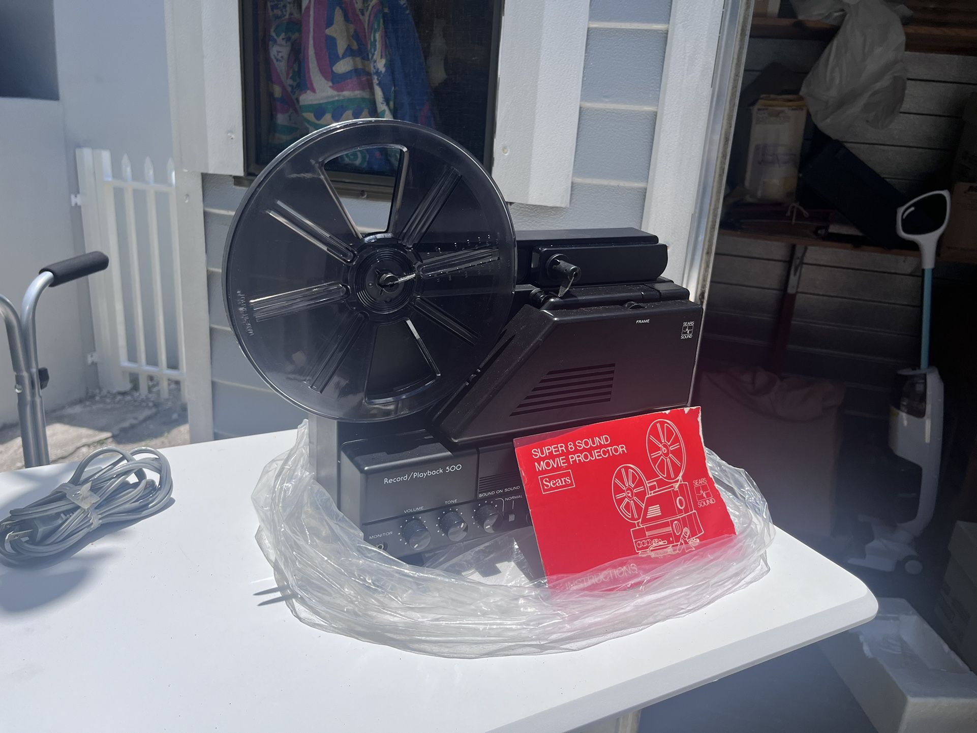  Vintage Sears Super 8 Sound Movie Projector – Model 500 (Untested) 