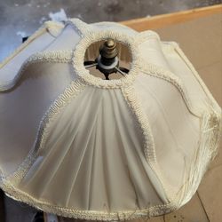 White Alabaster Antique Desk Lamp