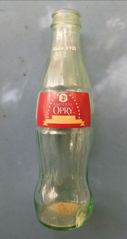 Grand Ol Opry 80th Anniversary Commemorative Glass Coke Bottle, several available
