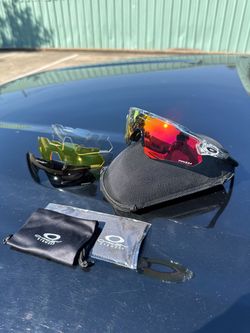 Red Clear Frame Oakleys