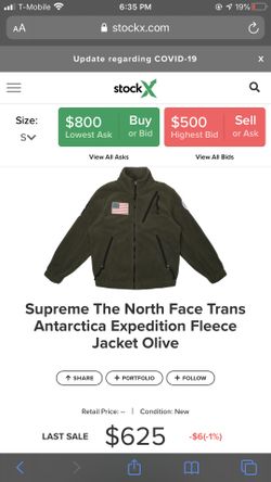 Supreme The North Face Trans Antarctica Expedition Fleece Jacket