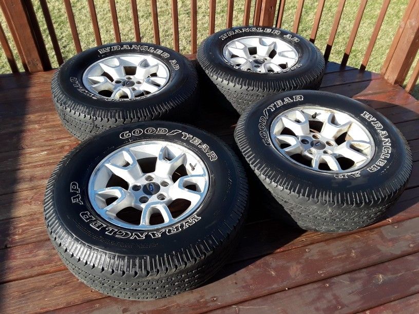 Rims and Tires 65% 255/70R16 Ford Ranger/Ford Explorer/Ford F150 BOLT PATTERN 5X114.3