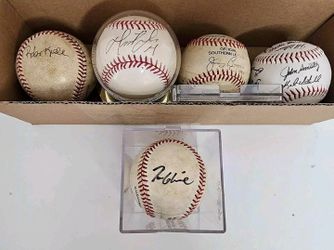 5 Autographed Collectible Baseball Collections