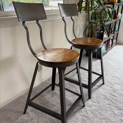 Rustic Stools From World Market - Set Of 4