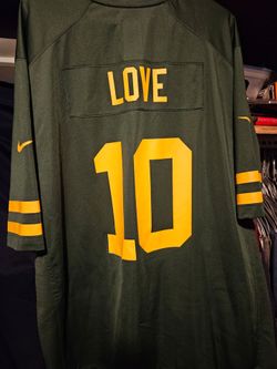 Jordan Love Packers jersey size 3x