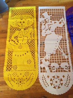 Halloween cut tissue paper