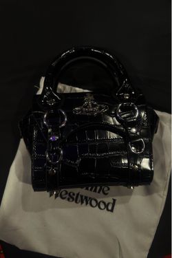 Vivienne Westwood Purse Betty Bag Black Vegan  Croc