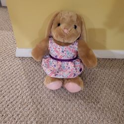 Build A Bear Bunny With Girl Scout Dress