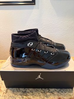 Nike Air Jordan 17 Low Black Patent IV7640-001 Men’s Size 12 Brand New