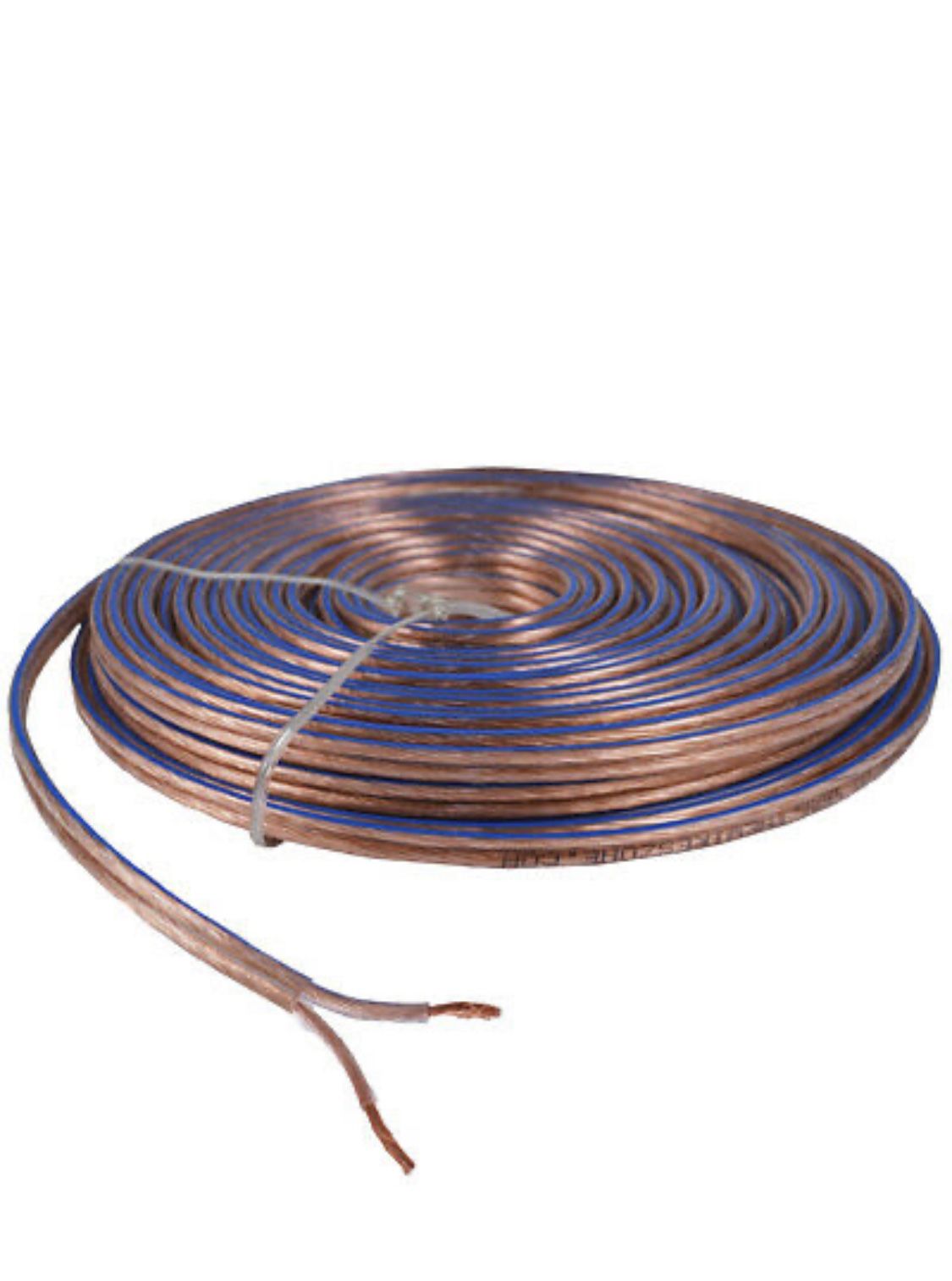 Car Home Audio Speaker Wire Transparent Clear Cable 16AWG 50ft 16/2 Gauge