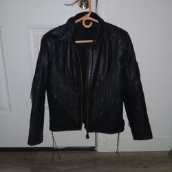 Women's Leather Motorcycle Jacket 
