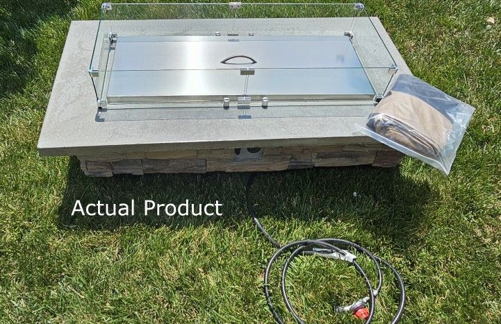 Fire Pit Table Max - 150k BTU - Custom Built (Concrete and Stone)