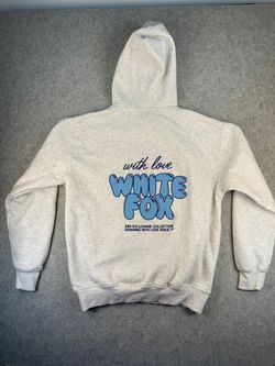 White Fox Graphic Pullover Hoodie