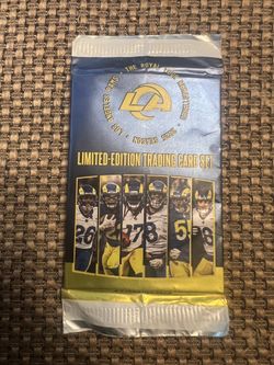 La rams Limited Edition Trading Card Set 