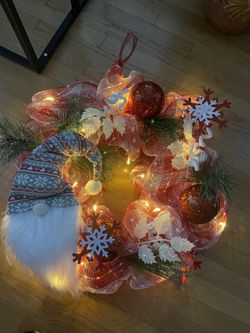 Light Up Christmas Wreath