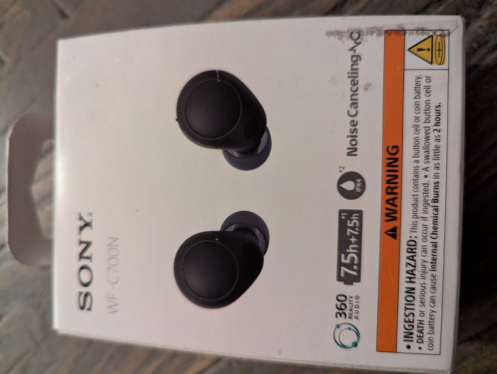 Sony WF-C700N Truly Wireless Noise Canceling In-Ear Headphones, Black