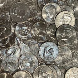 JOHN F KENNEDY HALF DOLLAR 1 roll, 20 Coins 1970 - Date Circulated