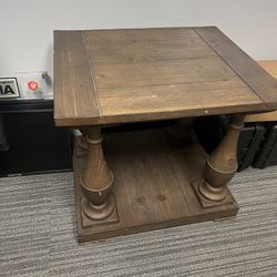 Wood End Table. 