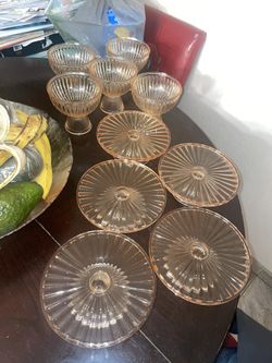 Rose Gold Glass Candy Table Jars