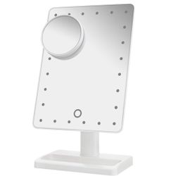 Makeup mirror with LED