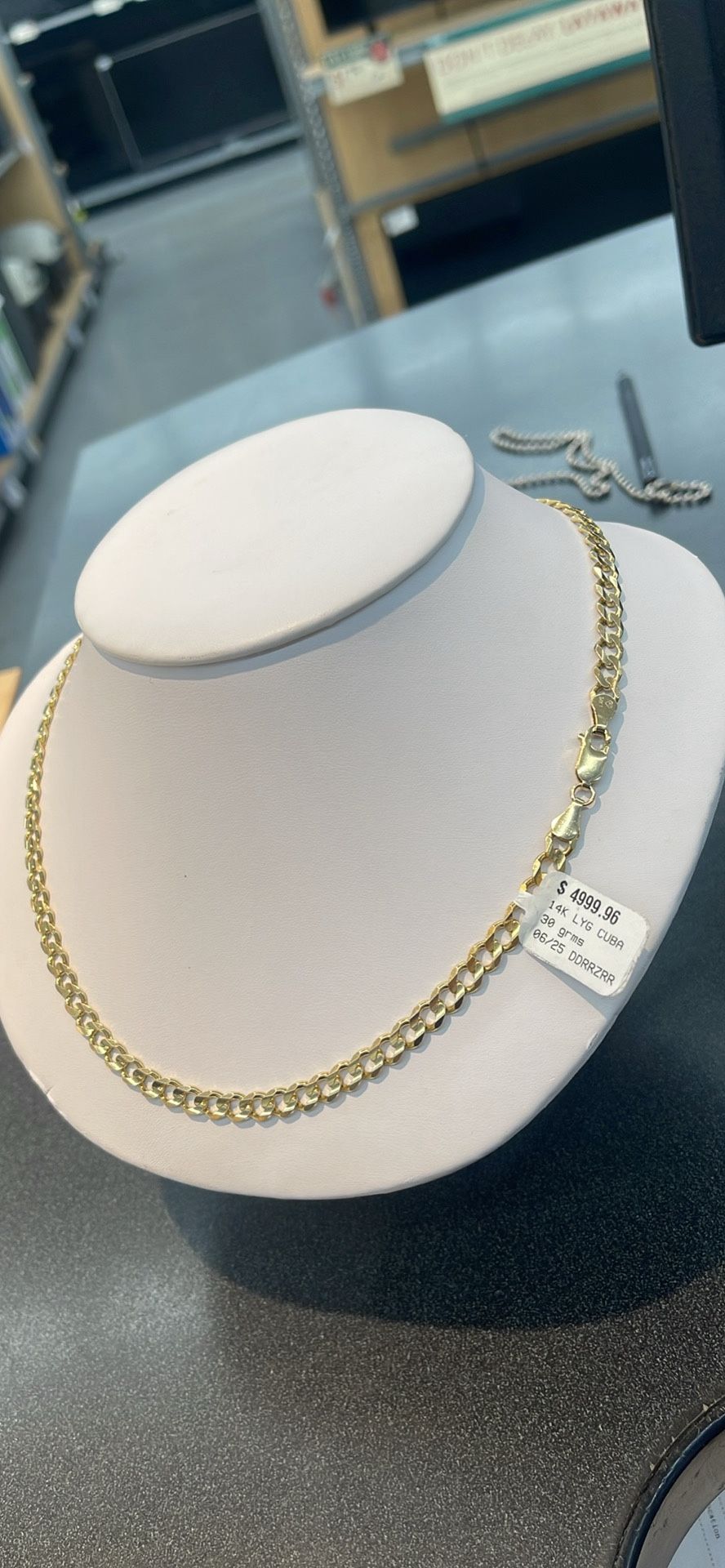 14K Gold 24” Cuban Link Chain 30 Grams