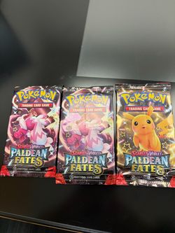 Paldean fates 3 single packs