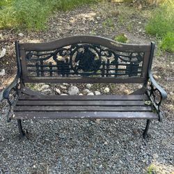 Antique Wooden Bench 