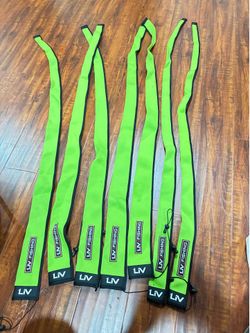 Liv fishing neoprene rod sleeves, five spinning, two casting