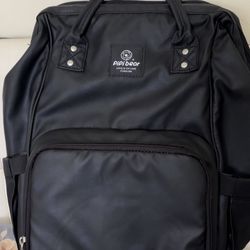pipibear large capacity diaperbag backpack framed widemouth water resistant New