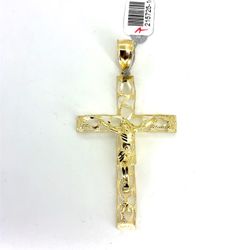 10Kt Yellow Gold Open Jesus Cross Pendant 5.46g 215725/10