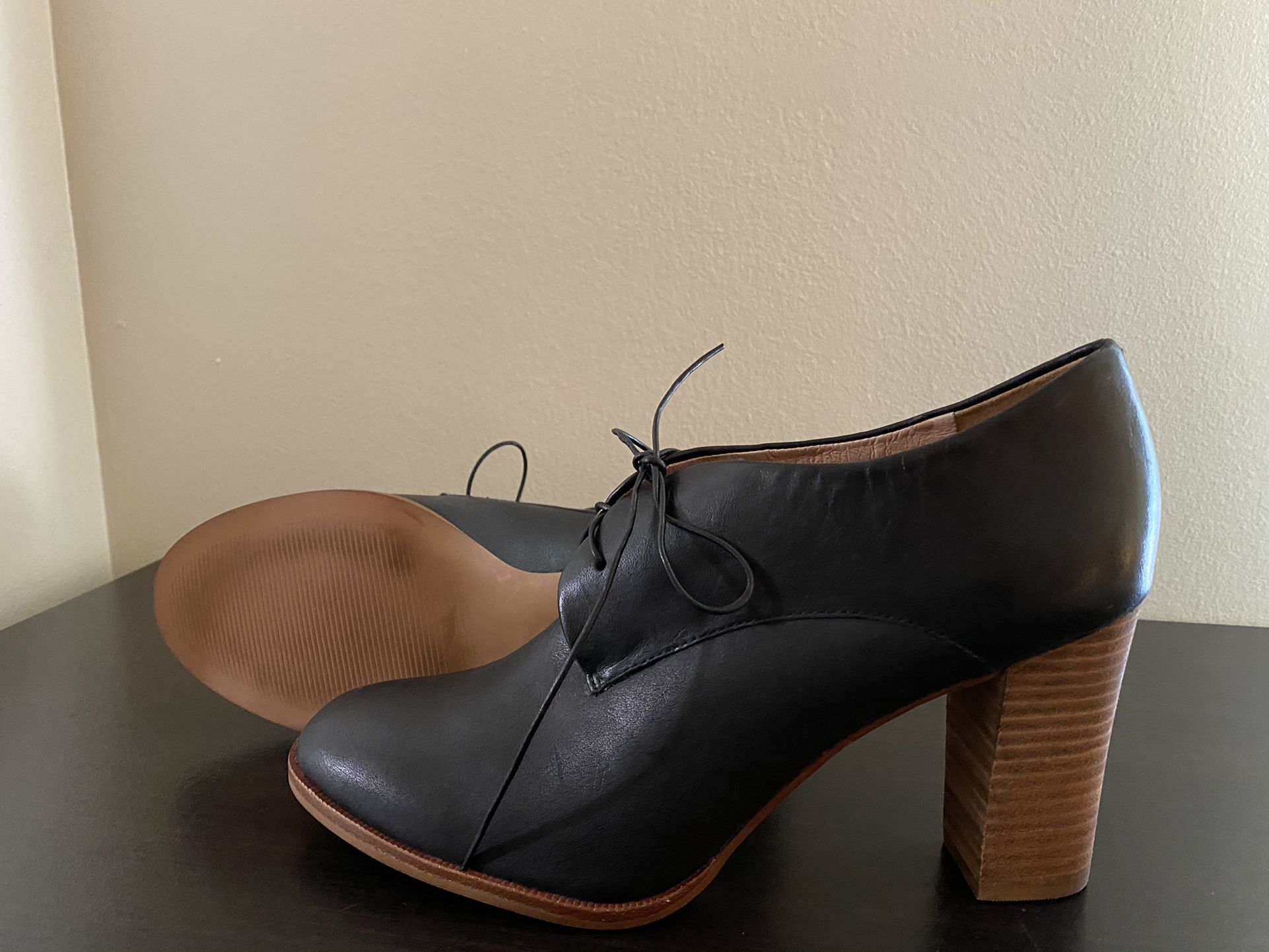 MADEWELL Bette Lace-up High Heel Oxford | Size 9