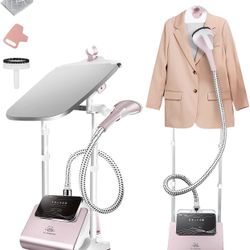 NEW! Steamer for Clothes Standing, Full Size Powerful Upright Steamer with Adjustable Ironing Board
