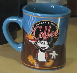 Mickey's "Really Swell" Coffee Brand Mug Cup Disney Theme Perks