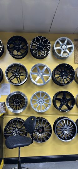 COMPACT CAR WHEELS AND TIRES $40 DOWN