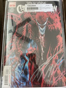 Carnage #1 DF Donny Cates Signed COA